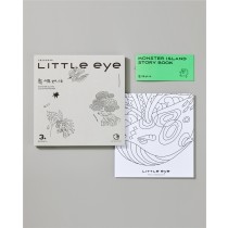 LITTLE EYE 兒童全紙塗鴉大海報-島嶼妖怪